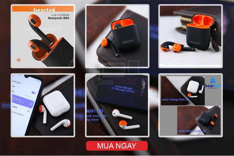 Săn hàng công nghệ rẻ - độc - đẹp cùng teratron Ep.1 9 Tai nghe Bluetooth Beartek Bearpods B66 True Wireless