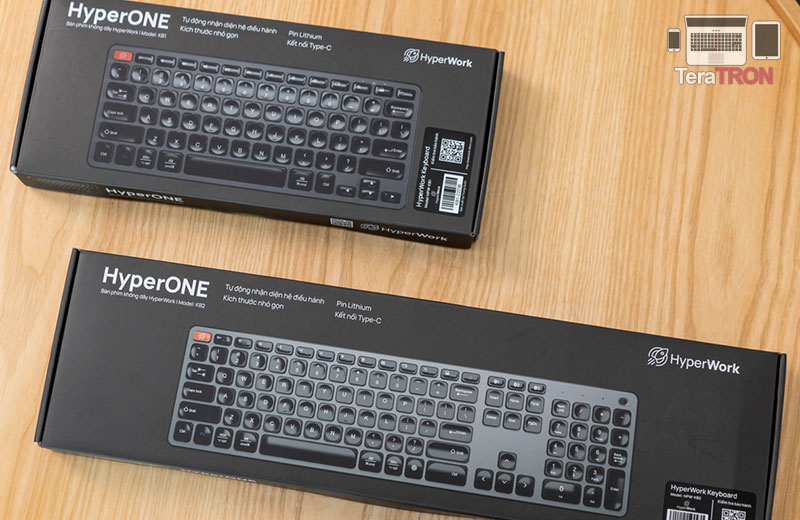 Bàn phím không dây HyperWork HyperONE KB1 và KB2: Mỏng nhẹ, sử dụng trên đa nền tảng 2 hyperone 02