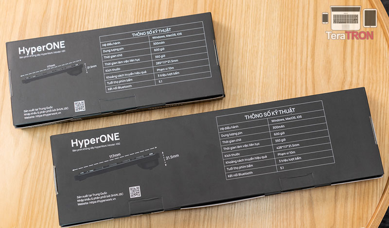 Bàn phím không dây HyperWork HyperONE KB1 và KB2: Mỏng nhẹ, sử dụng trên đa nền tảng 3 hyperone 03