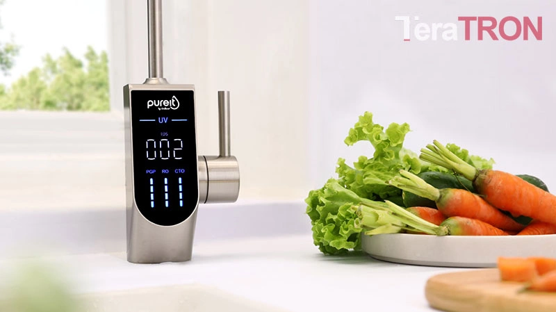 Máy lọc nước Pureit Delica UR5840 từ Unilever: vòi điện tử UV diệt khuẩn 5 màn hình máy lọc nước Pureit Delica UR5840
