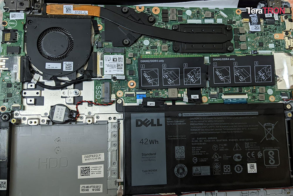 Sửa Laptop Dell inspiron 5480 5481 17859-1 Gen 8 TPHCM 2 Sửa Laptop Dell inspiron 5480 5481 17859-1 Gen 8 TPHCM mainboard tháo máy