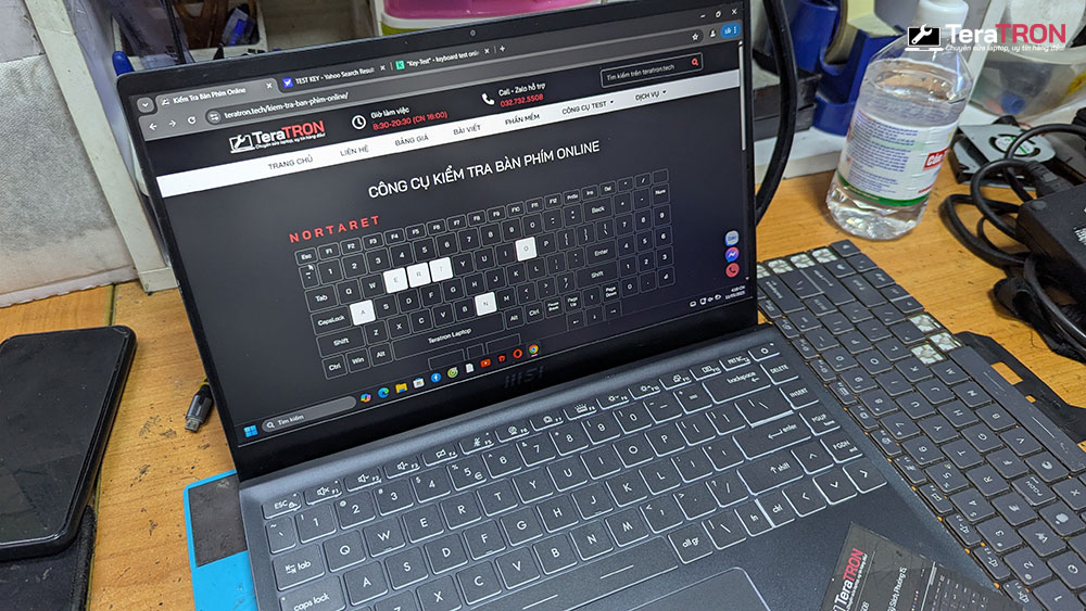 Thay bàn phím laptop MSI Modern 14 B5M 1 Thay bàn phím laptop MSI Modern 14 B5M uy tín hcm tphcm