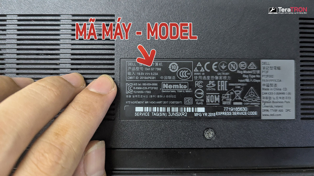 Thay bàn phím laptop Dell G7 7588 Led Xanh 2 Thay bàn phím laptop Dell G7 7588 Led Xanh mã máy model hcm tphcm