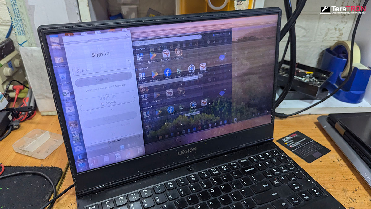 Thay màn hình laptop Lenovo Legion Y530-15ICH nhiễu nháy nhòe màu hcm tphcm